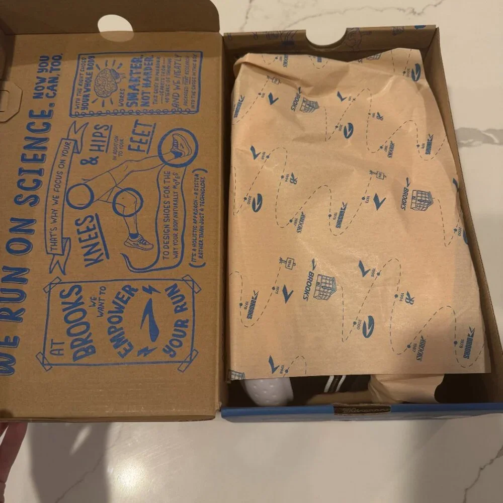 NWT | Men's Brooks Glycerin 21 | Size 9.5 | New in Box | Black/Grey/White - Picture 6 of 7